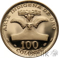 KOSTARYKA - 100 COLONES - 1970 - SZTUKA INDIAN