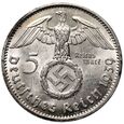 01. Niemcy, 5 marek 1939 J, Paul von Hindenburg