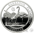  Barbados, 1 dolar, 2017, Flamingi, seria Fabulous 15 #123