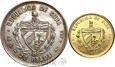 1096. Kuba, zestaw monet 20 i 100 pesos, 1979