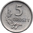 B511A. Polska, PRL, 5 groszy 1960, rzadki rocznik