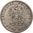 B16. Niemcy, Prusy, Wilhelm I, 5 marek 1876 B, Hannover