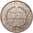 B158. Indochiny, Francja, 1 piastra  1907