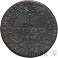 1243. Austria, 1 krajcar, 1812 S, Franciszek II