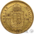 Węgry, Franciszek Józef I, 10 franków / 4 forinty 1885