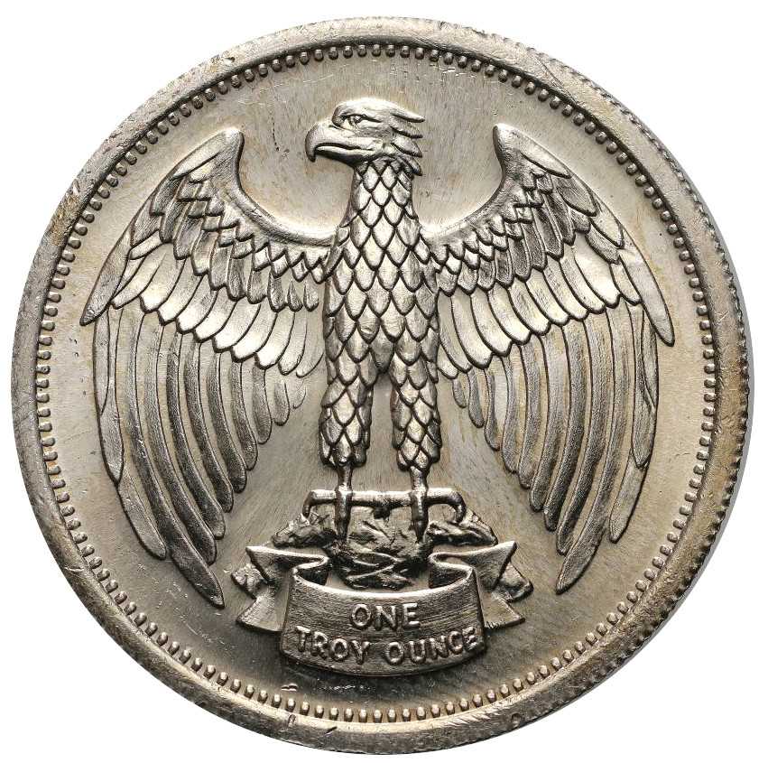 112. USA, Sztabka srebra, 1 uncja  Ag999, 1973
