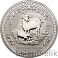Australia, 10 dolarów, 2003, Lunar, Rok Kozy, 10 uncji Ag999