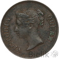 STRAITS SETTLEMENTS - 1/4 CENTA - 1845 - WIKTORIA