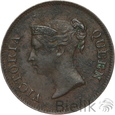 STRAITS SETTLEMENTS - 1/4 CENTA - 1845 - WIKTORIA