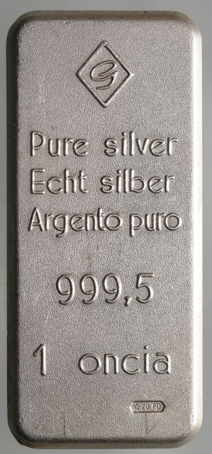 106. Sztabka srebra, 1 uncja  Ag999