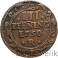 NIEMCY - ROSTOCK - 3 PFENNING - 1750