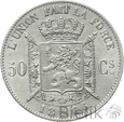 BELGIA - 50 CENTIMES - 1866 - LEOPOLD II
