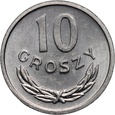 B528. Polska, PRL, 10 groszy 1983, Destrukt, MINT ERROR