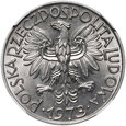 PRL, 5 złotych 1973, Rybak, NGC MS66