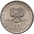 PRL, 10 złotych 1975, Bolesław Prus, Nikiel