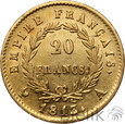 Francja, 20 franków, 1813 A, Napoleon