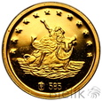 Europa, Ecu, 1999, medal w złocie