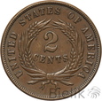 USA - 2 CENTY - 1870