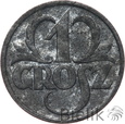 1112. Polska, Generalne Gubernatorstwo, 1 grosz, 1939