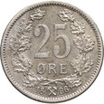 Norwegia, 25 Ore 1896, Oskar II