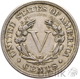 308. USA, 5 centów, 1883, Liberty