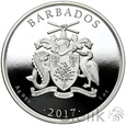 4. Barbados, 1 dolar, 2017, Flamingi, seria Fabulous 15 #123