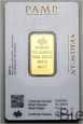 Sztabka złota, 1/2 uncji, 15,5 g Au999, PAMP