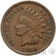 301. USA, 1 cent, 1908, Indianin