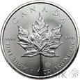 Kanada, 5 dolarów, 2017, Liść Klonu, Uncja Ag999