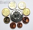 Watykan, zestaw euro, 2007, od 1 centa do 2 euro + medal w srebrze