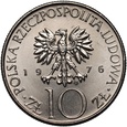 B565. Polska, PRL, 10 złotych 1976, Adam Mickiewicz