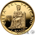 Watykan, 50000 lirów, 1999, Jan Paweł II