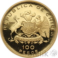 Chile, 100 Pesos, 1968, 150 lat mennictwa 