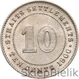 10 CENTS - 1900 H - WIKTORIA - STRAITS SETTLEMENTS [eb]