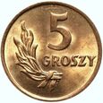 09.Polska, PRL, 5 groszy, 1949