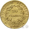 FRANCJA - 20 FRANKÓW - AN 12A - NAPOLEON - PREMIER CONSUL