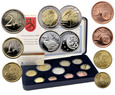 3. Finlandia, zestaw monet od 1 centa do 5 euro + srebrny medal, 2005