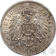 1031. Niemcy, Prusy, 5 marek, 1898 A, Wilhelm II