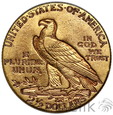 USA, 2 1/2 dolara 1909, Indianin