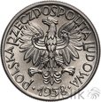 511. Polska, PRL, 50 groszy, 1958, Próba nikiel
