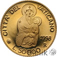 Watykan, 50000 lirów, 1998, Jan Paweł II