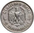 Niemcy, 2 marki, 1934 F, Friedrich Schiller 