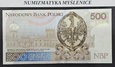 URODZINY 1972 7 11 ? BANKNOT 500 ZŁ AB 2016 r Oryginał St. 1/UNC-