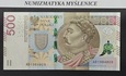 URODZINY 1984 8 09 ? BANKNOT 500 ZŁ AB 2016 r Oryginał St. 1/UNC-