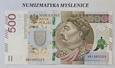 URODZINY 1985 2 23 ? BANKNOT 500 ZŁ AB 2016 r Oryginał St. 1/UNC-