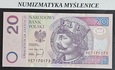 20 zł  Seria Zastępcza YE 7170173 St.1/UNC