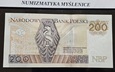 URODZINY ? 25 3 1999  r BANKNOT 200 ZŁ CF 2015 r Oryginał St. 1/1-