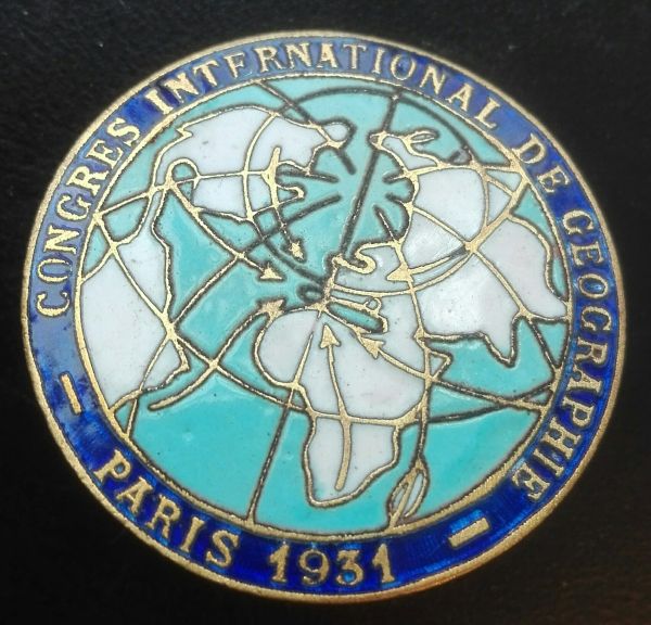 Francja Medalik Miedzynarodowy Kongres Geograficzny 1931