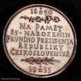 Medal Czechosłowacja Masaryk 1935 SREBRO .987