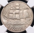 5 złotych 1936 Żaglowiec NGC MS 61